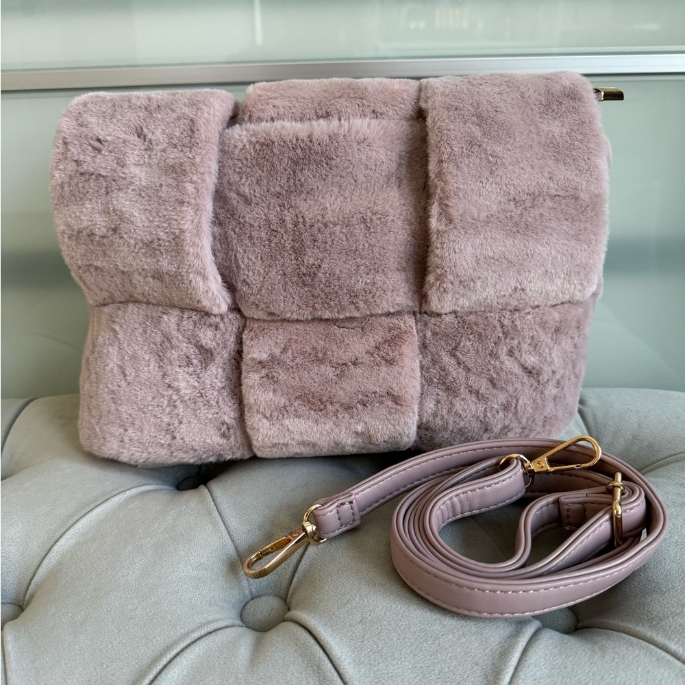 Anthropologie Faux Fur Handbag